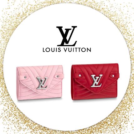Louis Vuitton Calfskin Street Style Plain Folding Wallet Logo M63730 M63428 