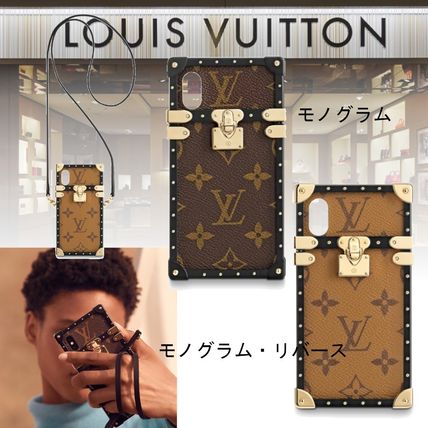 Louis Vuitton 2018 19AW Monogram Leather iPhone X iPhone XS Smart Phone Cases M62619 M62618 