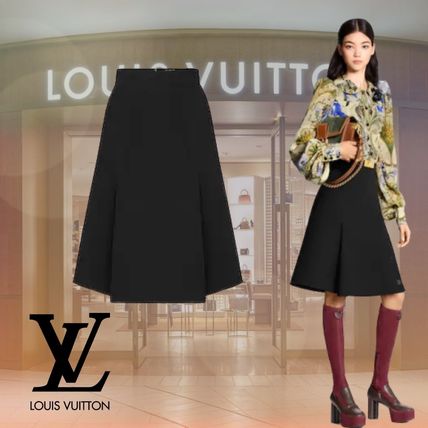 Louis Vuitton 2020 SS Knee Length A Line Skirt 1A7SH4 