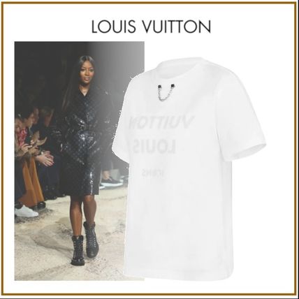 Louis Vuitton 2020 Cruise Crew Neck Chain Plain Cotton Medium Short Sleeves Logo 