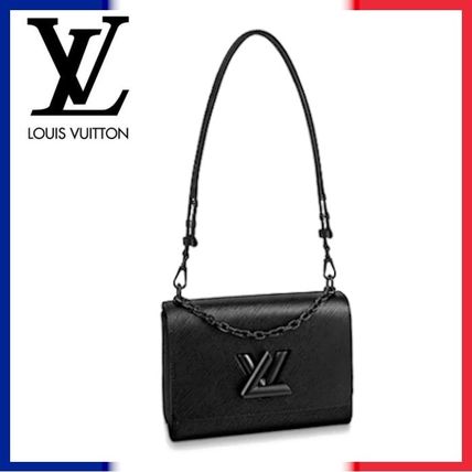 Louis Vuitton EPI 2WAY Chain Plain Leather Logo Handbags 