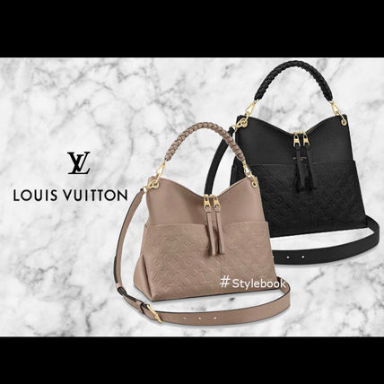 Louis Vuitton MONOGRAM EMPREINTE 2020 21AW Monogram Casual Style 2WAY Leather Elegant Style Handbags 
