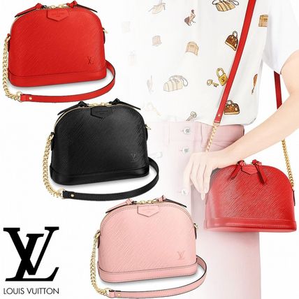 Louis Vuitton ALMA 2WAY Chain Plain Leather Party Style Elegant Style Crossbody M51406 M51405 M51404 