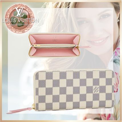 Louis Vuitton DAMIER AZUR Clemence Wallet N61264 