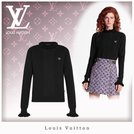 Louis Vuitton 2020 Cruise Wool Nylon Long Sleeves Plain Long Sleeve T shirt