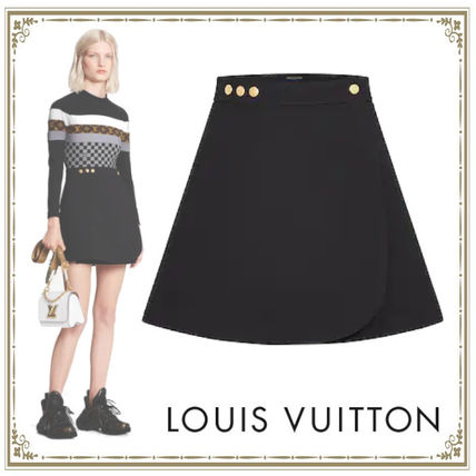 Louis Vuitton 2020 21AW Wool Silk Mini Skirts 1A82RB 