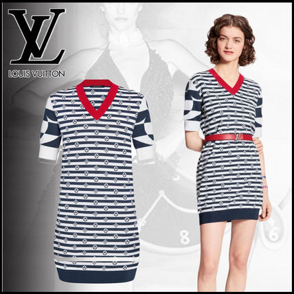 Louis Vuitton MONOGRAM 2020 SS Lv Escale Sailor Style Dress 1A7TH4 1A7TH3 1A7TH2 1A7TH1 
