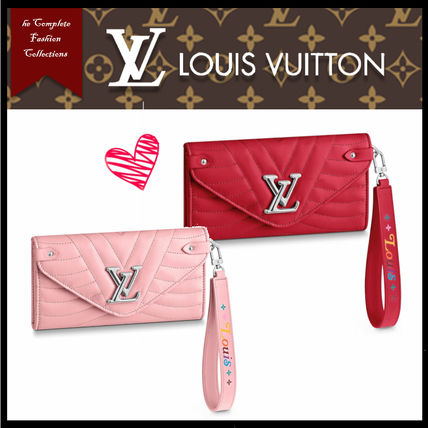Louis Vuitton 2020 SS Plain Leather Logo Long Wallets M63729 M63299 