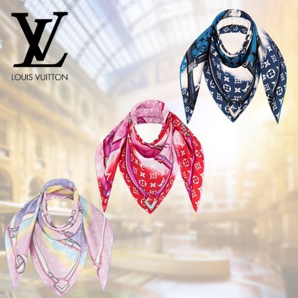 Louis Vuitton MONOGRAM 2020 SS Monogram Casual Style Unisex Silk Tie dye Party Style M76185 M76132  M76131 