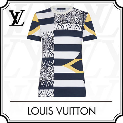 Louis Vuitton 2020 SS Short Monogram Cotton Short Sleeves Logo Cropped 1A7SR5 