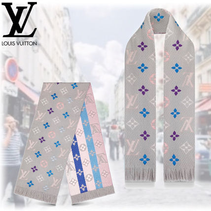 Louis Vuitton MONOGRAM Flower Patterns Monogram Wool Silk Blended Fabrics M75874 