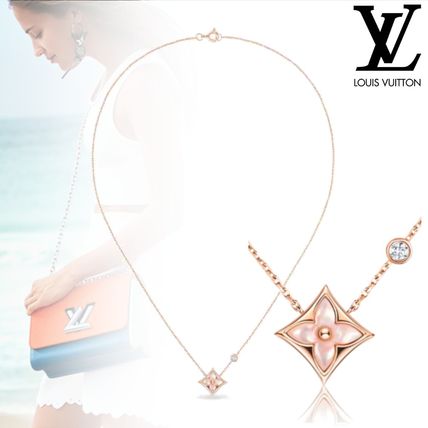 Louis Vuitton MONOGRAM IDYLLE Casual Style Unisex Flower Chain Party Style 18K Gold Q93612 