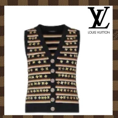 Louis Vuitton 2020 21AW Monogram Wool Logo Vests 1A7T2X 