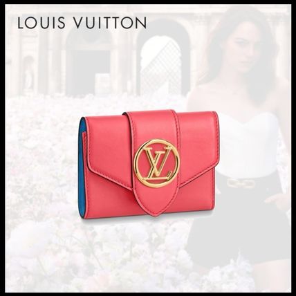 Louis Vuitton Plain Leather Folding Wallet Small Wallet Logo M69177 