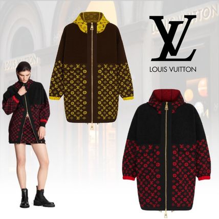 Louis Vuitton 2020 21AW Monogram Unisex Silk Street Style Long Sleeves Oversized 