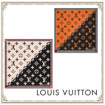 Louis Vuitton 2020 21AW Monogram Casual Style Cashmere Silk Party Style Office Style M76488 M76487 