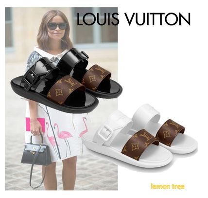 Louis Vuitton MONOGRAM Sunbath Flat Mule 1A66X4 1A66WX 