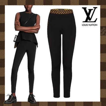 Louis Vuitton MONOGRAM 2019 20AW Leggings With Monogram Elastic Belt 1A7VTC 