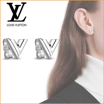 Louis Vuitton Initial Elegant Style Earrings M63208 