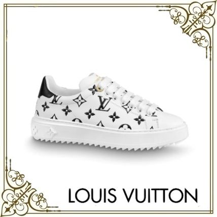Louis Vuitton Monogram Casual Style Leather Logo Low Top Sneakers 