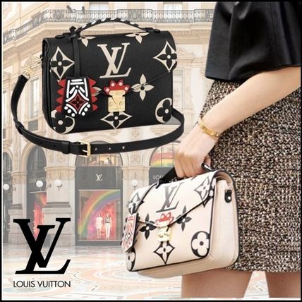 Louis Vuitton 2020 21AW Monogram Unisex Leather Logo Shoulder Bags M45384 