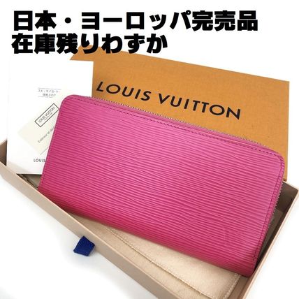 Louis Vuitton MAHINA Street Style Leather Long Wallets 