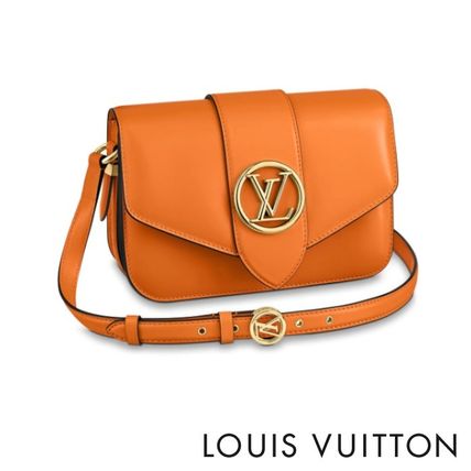 Louis Vuitton PONT NEUF Plain Leather Shoulder Bags M55946 