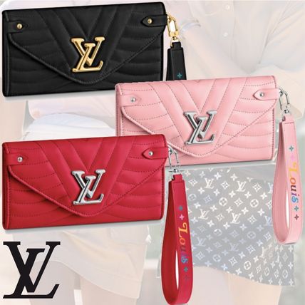 Louis Vuitton 2020 SS Calfskin Leather Logo Long Wallets M63299 M63729 M63298 