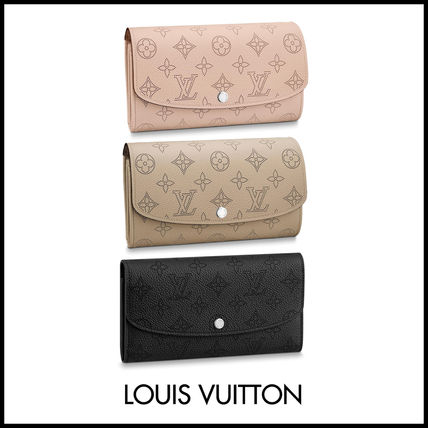 Louis Vuitton IRIS Monogram Leather Folding Wallet Long Wallets 