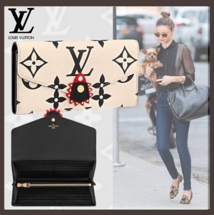 Louis Vuitton PORTEFEUILLE SARAH 2020 21AW Monogram Leather Logo Long Wallets M69514 