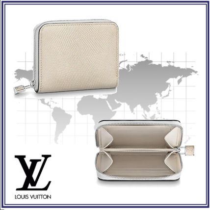 Louis Vuitton 2020 SS Blended Fabrics Plain Leather Long Wallet Coin Cases 