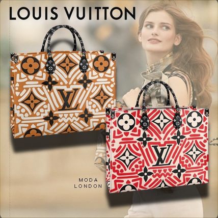 Louis Vuitton Monogram Casual Style Blended Fabrics 2WAY Leather 