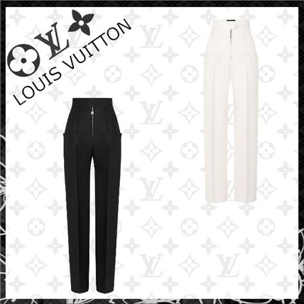 Louis Vuitton 2020 21AW Wool Silk Plain Long Pants 1A7UQF 1A7UX4 