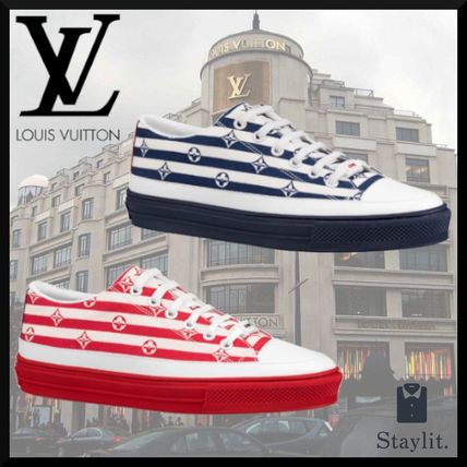Louis Vuitton 2020 SS Stripes Monogram Rubber Sole Lace up