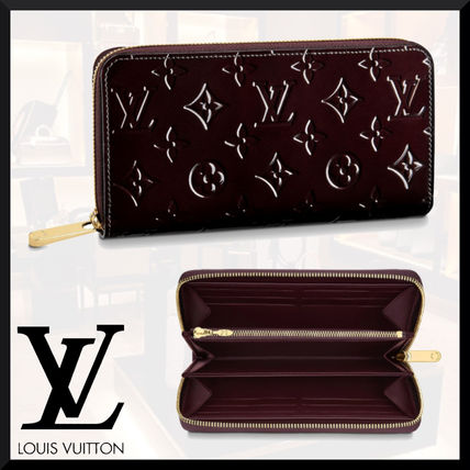 Louis Vuitton MONOGRAM VERNIS Monogram Unisex Plain Leather Long Wallet Logo Long Wallets M90416 