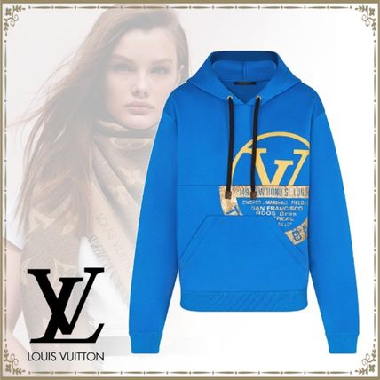 Louis Vuitton 2020 21AW Blended Fabrics Long Sleeves Cotton Medium Logo 