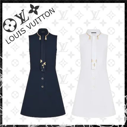 Louis Vuitton 2020 21AW Short Casual Style Sleeveless Flared Cotton Elegant Style 1A7SW7 1A7SW1 