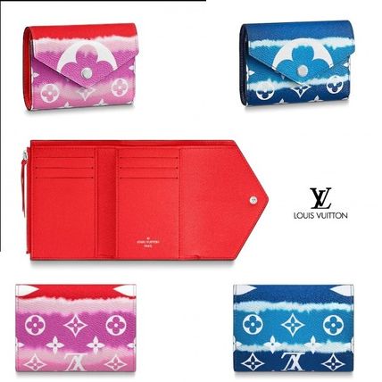 Louis Vuitton MONOGRAM 2020 SS Monogram Bi color Leather Folding Wallets M69112 M68842 