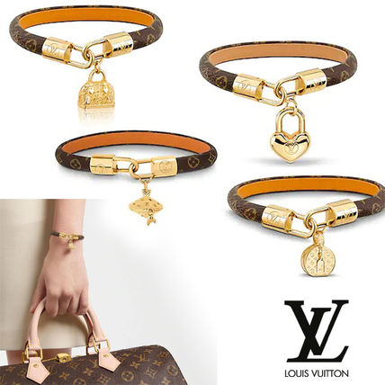 Louis Vuitton Costume Jewelry Casual Style Leather Bracelets