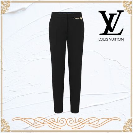 Louis Vuitton 2020 21AW Wool Plain Long Office Style Formal Style Pants 1A7UNA 