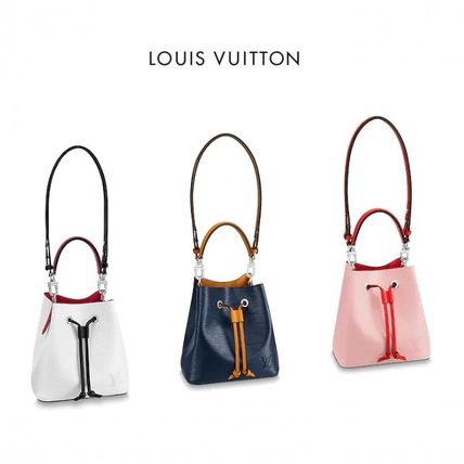 Louis Vuitton 2020 SS Blended Fabrics 3WAY Bi color Plain Leather Purses M55556 M53610 M53609 