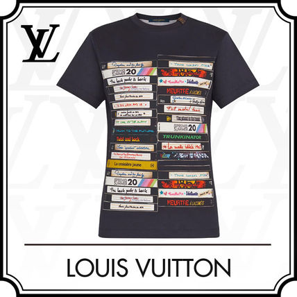 Louis Vuitton 2020 SS Short Blended Fabrics Street Style Cotton Short Sleeves Logo 1A7UFJ 