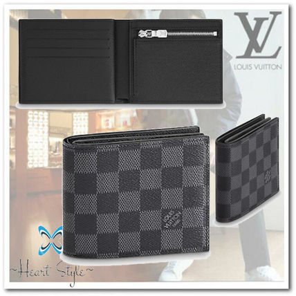 Louis Vuitton 2020 SS Leather Logo Folding Wallets 