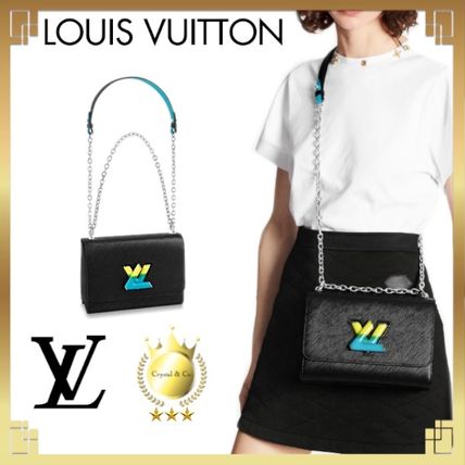 Louis Vuitton TWIST 2020 SS Casual Style Calfskin 2WAY Bi color Chain Plain Leather 