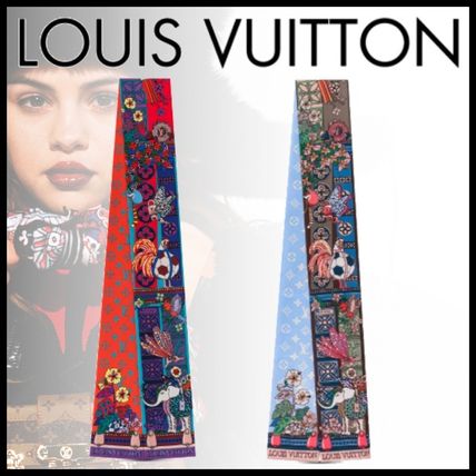 Louis Vuitton Flower Patterns Monogram Casual Style Silk Elegant Style 