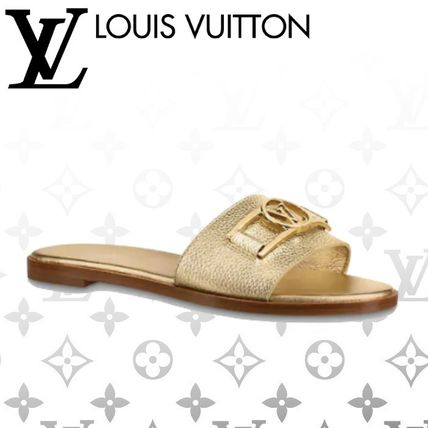 Louis Vuitton 2020 SS Open Toe Casual Style Leather Elegant Style Logo Sandals 1A87ZJ 
