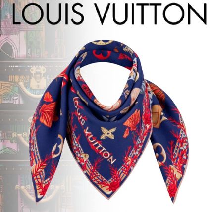 Louis Vuitton 2020 21AW Flower Patterns Monogram Casual Style Silk Elegant Style M76422 