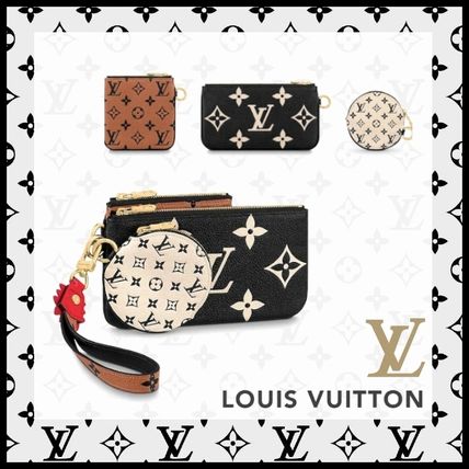 Louis Vuitton 2020 21AW Monogram Leather Co ord Logo Pouches  Cosmetic Bags M69516 