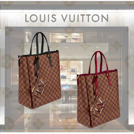 Louis Vuitton Blended Fabrics 2WAY Elegant Style Crossbody Logo Totes 