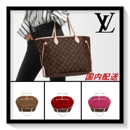 Louis Vuitton NEVERFULL 2020 SS Monogram Casual Style Canvas Leather Logo Totes